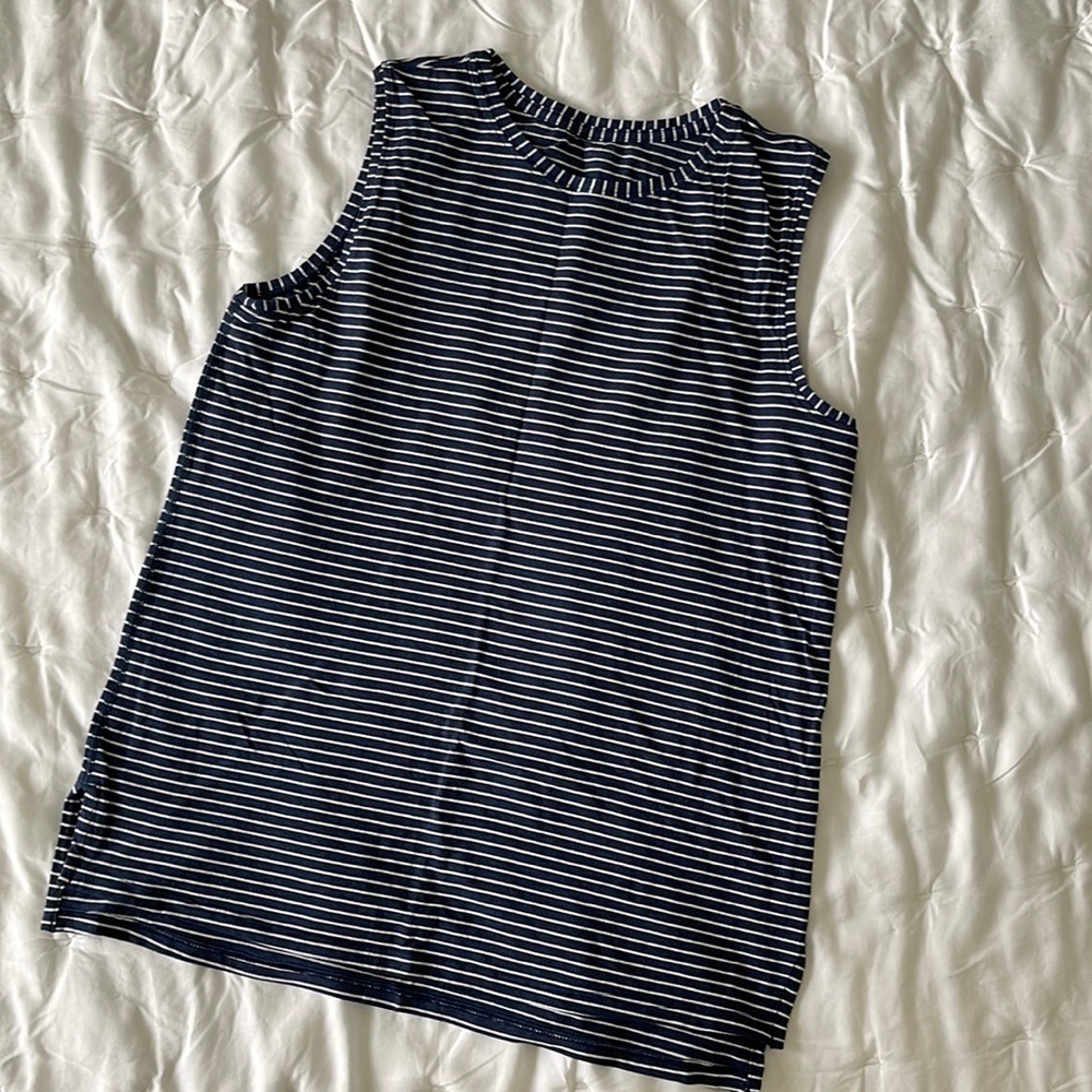 Lululemon All Yours Tank - Navy/White Stripe SIZE 6